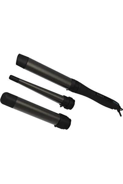 Revamp Ondulator 3-în-1 210°C, ceramică ionic, 5 temperaturi, 3 capete, negru