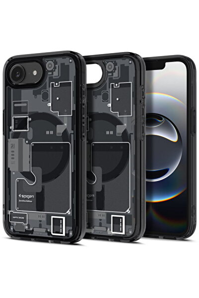 Spigen Husă pentru iPhone 16e - Ultra Hybrid Zero One MagSafe - Negru