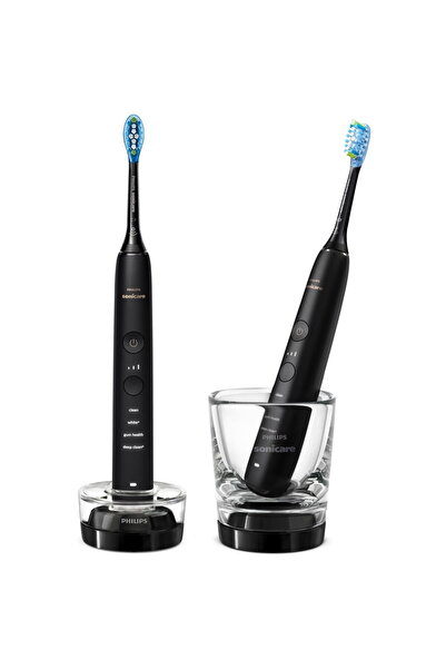 Philips Set 2 periute de dinti electrice sonice62000 miscari/minut, 4 moduri ...