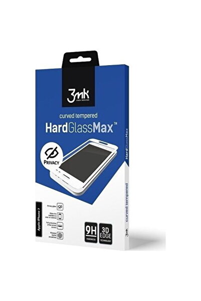 3MK Стъкло Glass Max Privacy за iPhone 11, черно, цялоекраново стъкло за пове...