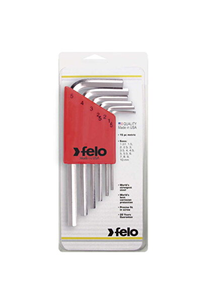 FELO Set 6 chei L HEX, versiune scurta, Felo, Hx1.5 - Hx5.0mm