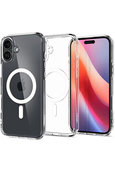 Spigen Ултра хибриден MagSafe, бял - iPhone 16 Plus