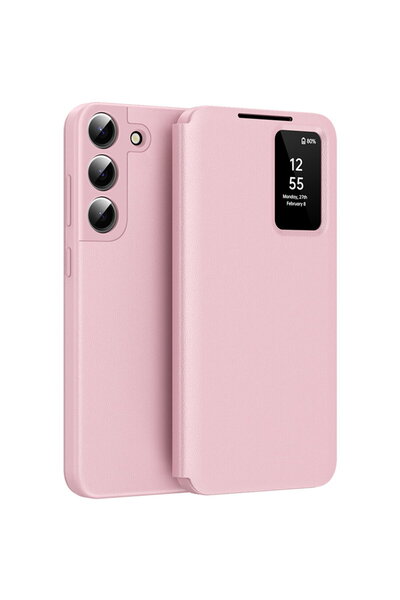 Techsuit Husă pentru Samsung Galaxy S22 Plus 5G - Seria SmartView - Roz