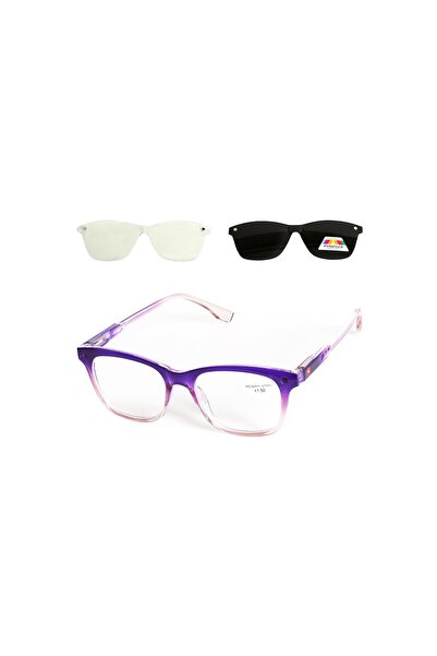 Alpin Eyewear Γυαλιά Πρεσβυωπίας Clip-on ALPIN 10717 Μώβ-+3.00-Purple 3 σε 1 ...