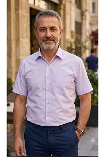 Grand Star DAKRON KISA KOLLU CEPLİ KLASİK ERKEK GÖMLEK