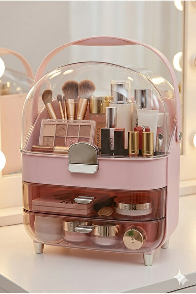KLARHAUS Premium Unbreakable Large Size Makeup and Jewelry Organizer with Lid...