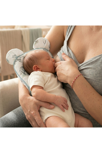 DEUX LAPINS Muslin Baby Nursing Pillow - Les Êlêphants