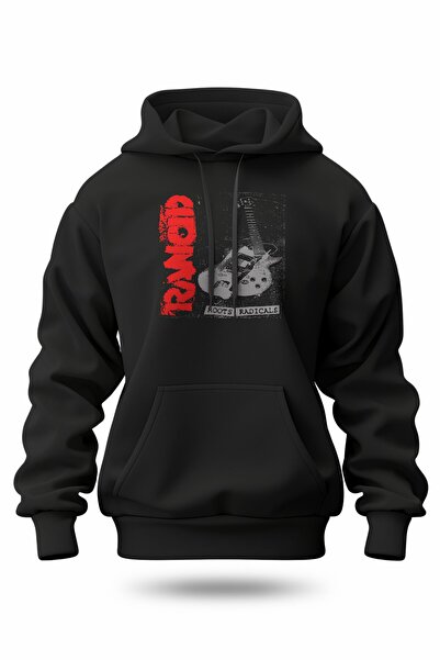 buzagi tasarım ürünleri Rancid Digital Print Hooded Unisex Sweatshirt