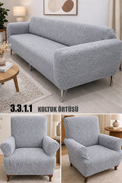 uzhanem 3 3 1 1 Stretch Elastic Flexible Washable Jacquard Sofa Cover Set Sof...