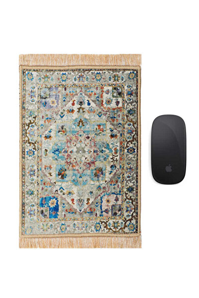 Bursa İpek Mint Decorative Small Carpet Mousepad