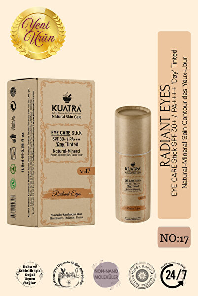 KUATRA Radiant Eyes Göz Çevresi Doğal Mineral Antiaging, Antioksidan Gündüz B...