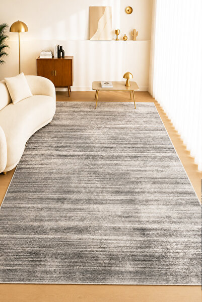 Chilai Home Gavesgrey Makinede Yıkanabilir Kaymaz Taban Leke Tutmaz Dijital S...