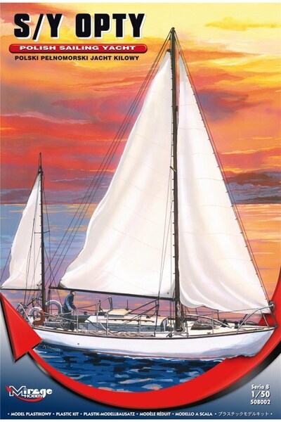 Mirage 508002 1/50 Ölçek, Yacht S/Y Opty, Plastik Model kiti
