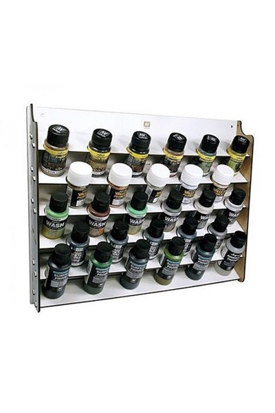 Generic Brand Vallejo 26009 wall type wood paint stand, 35 and 60 ml. For con...