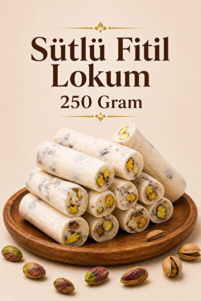 ÜLKÜ KURUYEMİŞ (250 GR) Sütlü Fitil Lokum Hediyelik Tatlı Atıştırmalık