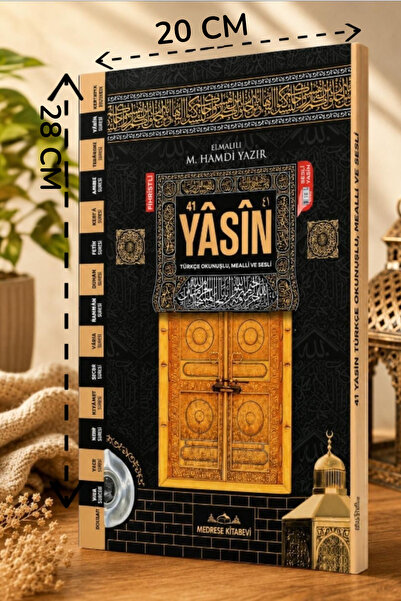 Medrese Kitab Evi Yasin kitabı yasin cüzü 192 sayfa Rahle boy 41 yasin mevlüd...