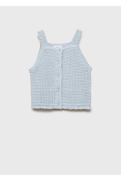 MANGO Kids Düğmeli örgü bluz
