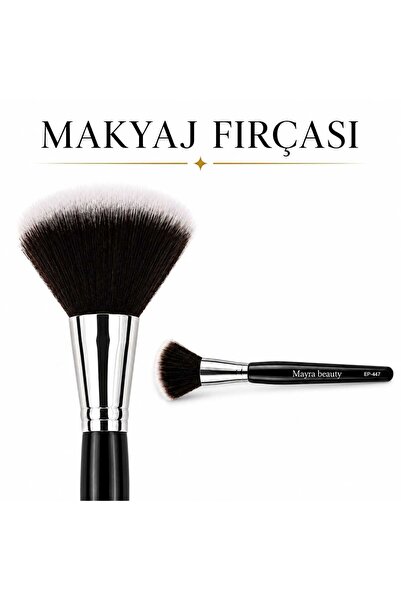 PİRAYE AKSESUAR Profesyonel Yüz Makyaj Fırçası • Makyaj Fırçası • pudra Allık...