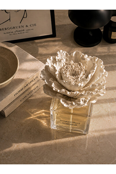 homeartplus Çiçeksi Kokulu dekoratif şakayık seramik çiçekli bambu diffuser Oda Kokusu 100 ML