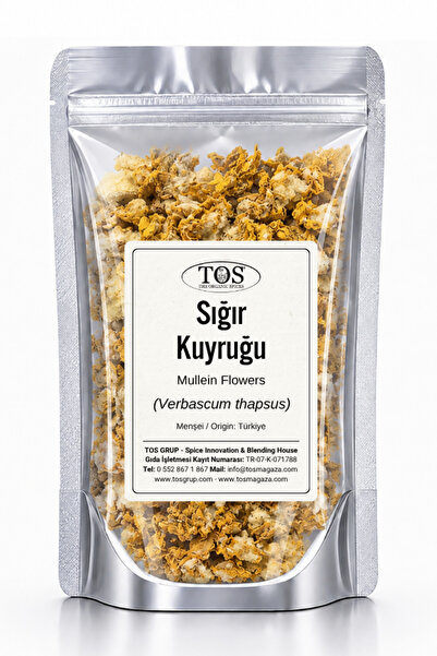 TOS The Organic Spices Sığır Kuyruğu Otu 250 gr (1. Kalite) Verbascum thapsus...