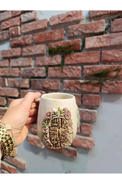 BBL Bonita Bon Luxe Handmade 3D Embossed Ceramic Mug |   Fantastic Fairy Tale...