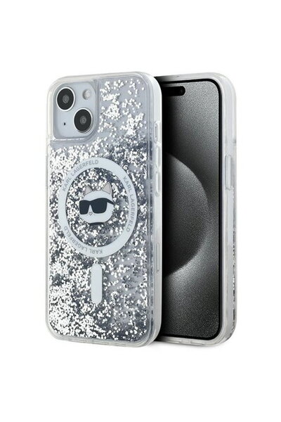 Karl Lagerfeld Husă pentru iPhone 15 / iPhone 14 / iPhone 13 - Liquid Glitter...