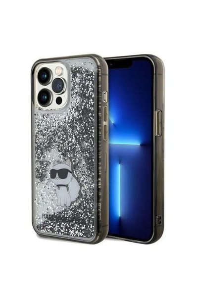 Karl Lagerfeld Husă Choupette cu sclipici lichid pentru iPhone 13 Pro / 13 - ...