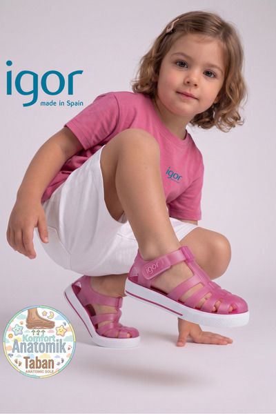 IGOR أحذية ستار المضادة للانزلاق للحمامات والبحر، أحذية صنادل للجنسين للفتيات...