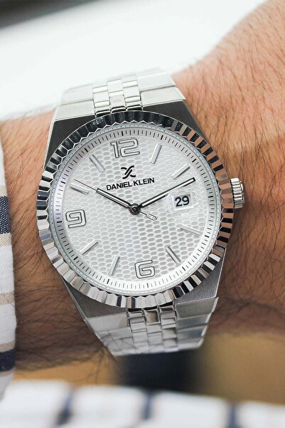 Daniel Klein ساعة يد رجالية بسوار فولاذي DK294507