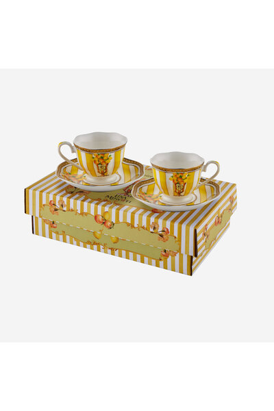 Lisa Minotti Puglia Yellow Porcelain Coffee Cup Set 100 ml