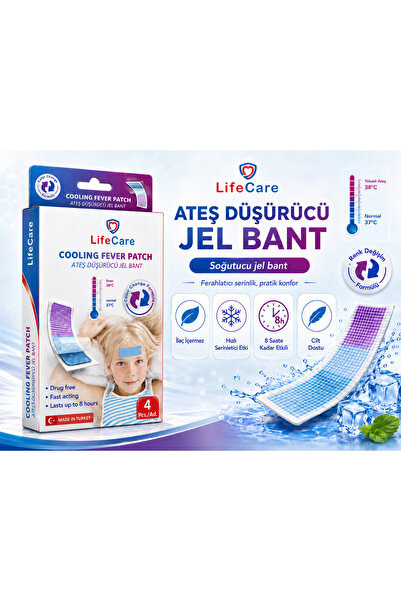 Life Care Ateş Düşürücü Jel Bant (4 ADET)