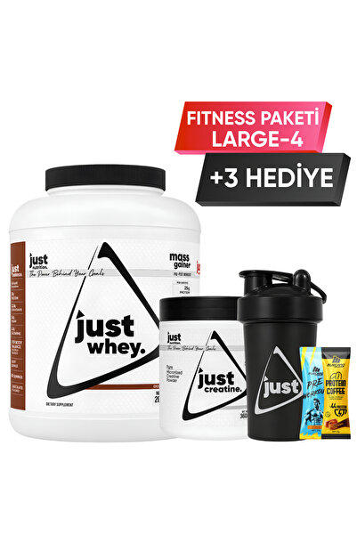 Just Nutrition Fitness Paketi - Large 4 + 3 Hediye (Protein Tozu + Kreatin)