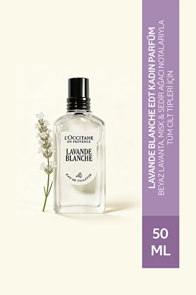 L'Occitane Lavande Blanche Parfüm, EDT, Kadın, Beyaz Lavanta, Misk ve Sedir A...