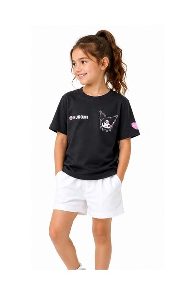 Mavi M7610474 Kuromi Printed Girls' T-Shirt Black