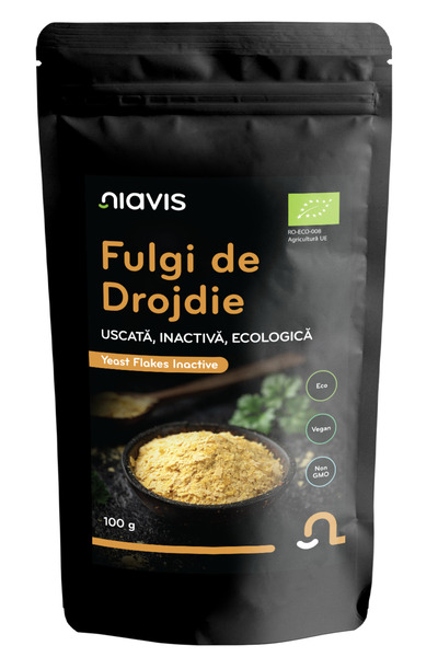 Niavis Fulgi de Drojdie Uscata Inactiva Ecologici/Bio 100g