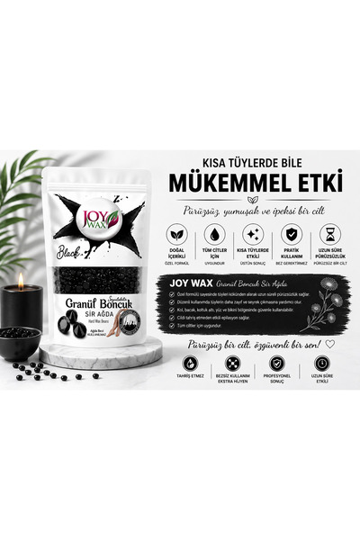 JOYWAX Granül Boncuk Soyulabilir Sir Ağda Siyah250gr