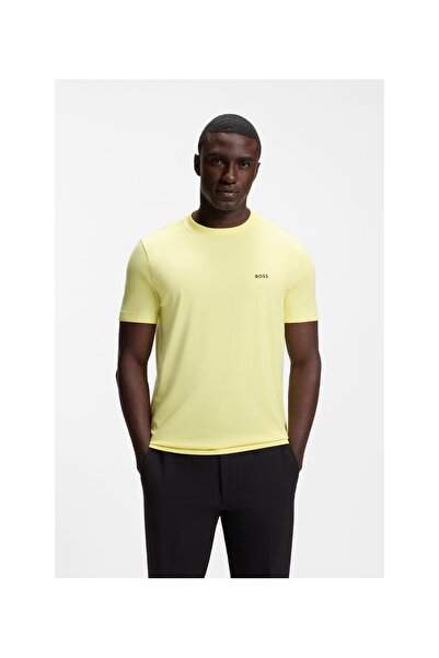 BOSS Logo Detaylı Esnek Pamuk T-shirt