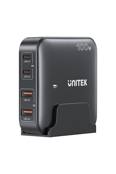 Unitek Stație de încărcare GaN de birou 100W, Negru (P1229Abk)