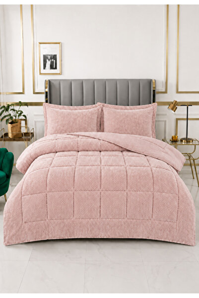LALHOME Σετ Κάλυμμα Κρεβατιού Carmen Διπλό 220x240εκ. - Επενδυμένο Καπιτονέ Ύ...