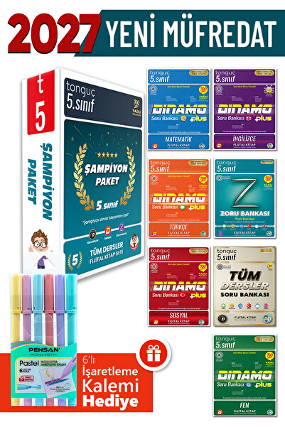 Tonguç Yayınları 5. Sınıf Şampiyon Paket + Hediyeli