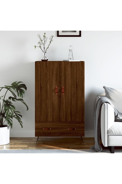 Concept Dulap înalt, stejar maro, 69,5x31x115 cm, lemn prelucrat