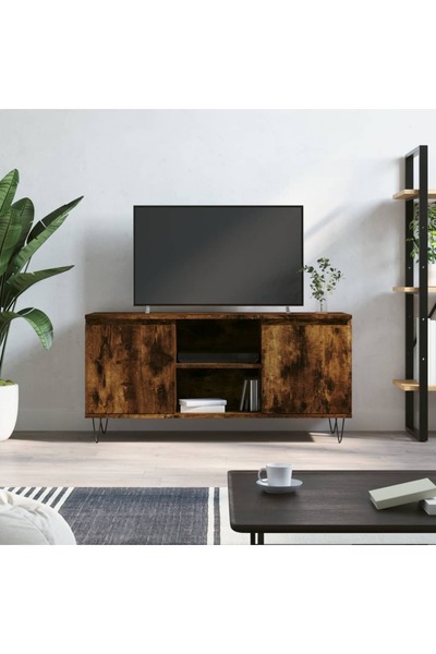 Concept Comodă TV, stejar fumuriu, 104x35x50 cm, lemn compozit