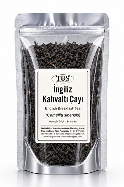 TOS The Organic Spices İngiliz Kahvaltı Çayı 1 kg (1. Kalite) English Breakfa...