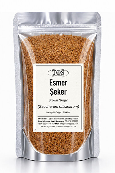 TOS The Organic Spices Esmer / Kahverengi Şeker 250 gr (1. Kalite) Brown Sugar