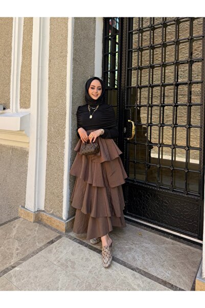 W WARGA Layered Flounce Skirt