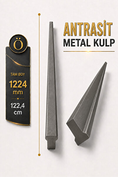 Badem10 Özen 992mm 99.2cm 122.4cm Antrasit Metal Mobilya Kulpu Uzun Çekmece D...