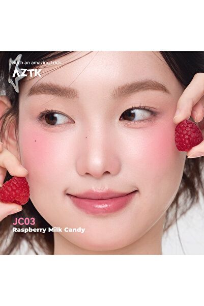AZTK Liquid Blush Jöle Etkili Likit Allık JC03 Raspberry Milk Candy