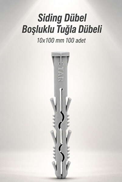 NZB Siding Dübel Boşluklu Tuğla Dübeli 10x100 mm 100adet