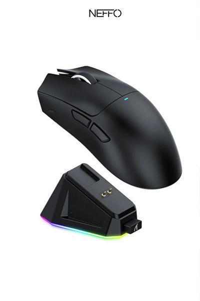NEFFO RGB Kablosuz Oyuncu Mouse Seti Bluetooth 2.4GHz USB Şarjlı Gaming Mouse...