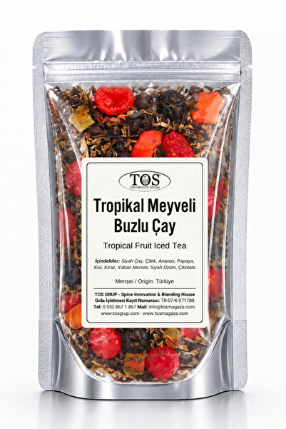 TOS The Organic Spices Tropikal Meyveli Buzlu Çay 40 gr (1. Kalite) Tropical ...